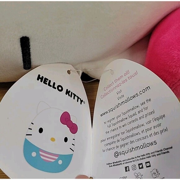 Squishmallows Hello Kitty Mint Green Pink Bow New With Tags By Sanrio 12" 2021 - Picture 8 of 14